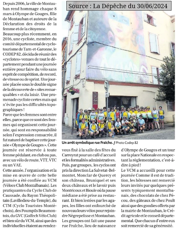 2024 06 30 article presse randonnee Olympe de Gouges 01